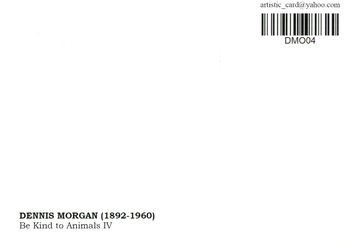  «Открытка Dennis Morgan — Be Kind to Animals IV (DMO04)», бренда Artistic Card - фото №2 - миниатюра
