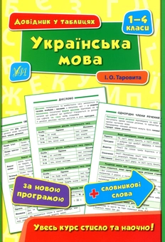Бумажная книга «Українська мова. 1-4 класи», автор Ирина Таровитая - фото №1 - миниатюра