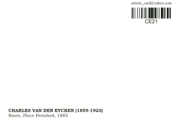«Открытка Charles van den Eycken — Risen, Place Perished (CE21)», бренда Artistic Card - фото №2 - миниатюра