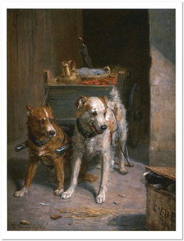 «Открытка Charles van den Eycken — The Cart Harnessed with Dogs (CE19)», бренда Artistic Card - фото №1 - миниатюра