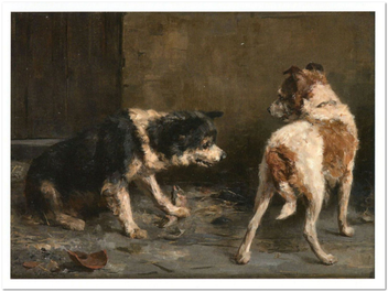  «Открытка Charles van den Eycken — Threatening Look (CE17)», бренда Artistic Card - фото №1 - миниатюра