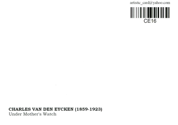  «Открытка Charles van den Eycken — Under Mother's Watch (CE16)», бренда Artistic Card - фото №2 - миниатюра