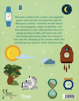 Бумажная книга «My First Book About Telling the Time with lots of fantastic stickers», автор Кьяра Пиродди - фото №2 - миниатюра