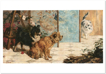  «Открытка Charles van den Eycken — Playful Friends 2 (Who Goes There) (CE13)», бренда Artistic Card - фото №1 - миниатюра