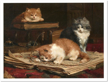 «Открытка Charles van den Eycken — Little Curious (CE12)», бренда Artistic Card - фото №1 - миниатюра