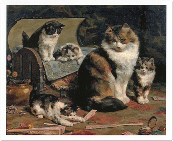  «Открытка Charles van den Eycken — The Сats (CE10)», бренда Artistic Card - фото №1 - миниатюра