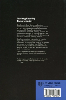 Паперова книга «Teaching Listening Comprehension», автор Пенні Ур - фото №2 - мініатюра