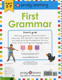 Паперова книга «Wipe clean book. Workbook First Grammar», автор Міс Бретертон - фото №2 - мініатюра