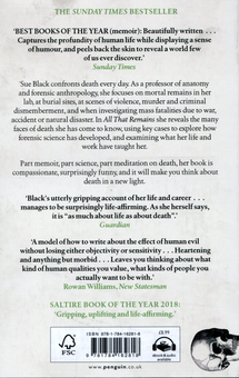 Паперова книга «All That Remains: A Life In Death», автор Сью Блек - фото №2 - мініатюра