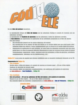 Паперова книга «Codigo Ele 2 Libro del profesor (+ CD-ROM)», авторів Белен Добіас Альварес, Ольга Моралес Лопес, Аіноа Поло Санчес - фото №2 - мініатюра