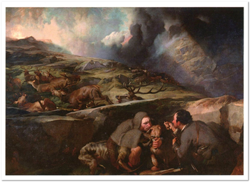 «Открытка Charles Burton Barber — The Deer Drive (CB14)», бренда Artistic Card - фото №1 - миниатюра