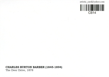 «Открытка Charles Burton Barber — The Deer Drive (CB14)», бренда Artistic Card - фото №2 - миниатюра
