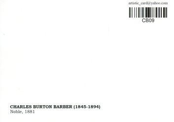 «Открытка Charles Burton Barber — Noble (CB09)», бренда Artistic Card - фото №2 - миниатюра