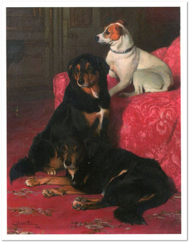 «Открытка Charles Burton Barber — Noble, Noble and Spot (CB08)», бренда Artistic Card - фото №1 - миниатюра