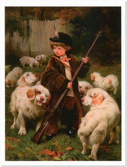 «Открытка Charles Burton Barber — The New Keeper (CB07)», бренда Artistic Card - фото №1 - миниатюра