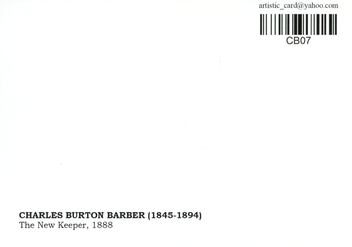 «Открытка Charles Burton Barber — The New Keeper (CB07)», бренда Artistic Card - фото №2 - миниатюра