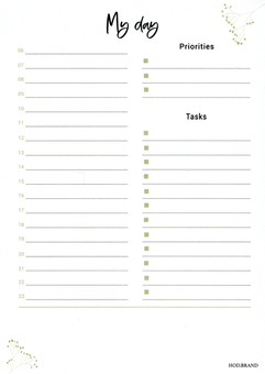 «Отрывной блок Hod.brand My day Time edition (30030000057)», бренда Hod.brand - фото №1 - миниатюра