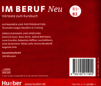 Паперова книга «Im Beruf Neu B1+/B2 Audio CDs zum Kursbuch mit Hörtexte» - фото №2 - мініатюра