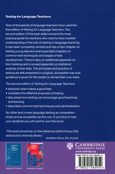 Бумажная книга «Testing for Language Teachers», автор Артур Хьюз - фото №2 - миниатюра