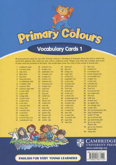 Бумажная книга «Primary Colours 1. Vocabulary Cards», авторов Эндрю Литтлджон, Диана Хикс - фото №2 - миниатюра