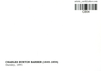 «Открытка Charles Burton Barber — Darnley (CB04)», бренда Artistic Card - фото №2 - миниатюра