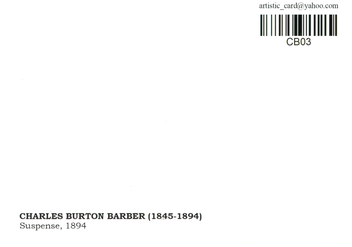  «Листівка Charles Burton Barber — Suspense (CB03)», бренду Artistic Card - фото №2 - мініатюра