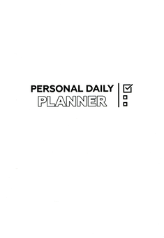 Бумажная книга «Щотижневик Personal Daily Planner» - фото №1 - миниатюра