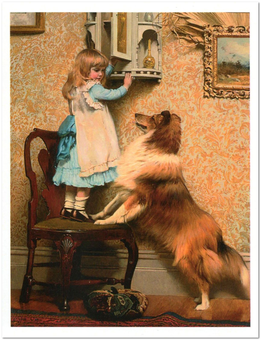  «Открытка Charles Burton Barber — A Secret Place (CB01)», бренда Artistic Card - фото №1 - миниатюра