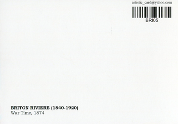 «Открытка Briton Rivière — War Time (BRI05)», бренда Artistic Card - фото №2 - миниатюра
