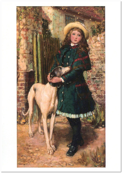 «Открытка Briton Rivière — At the Garden Gate (BRI02)», бренда Artistic Card - фото №1 - миниатюра