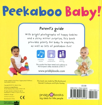 Бумажная книга «Peekaboo Baby!», автор Роджер Придди - фото №2 - миниатюра