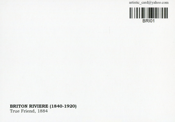  «Листівка Briton Rivière — True Friend (BRI01)», бренду Artistic Card - фото №2 - мініатюра