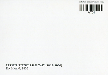  «Открытка Arthur Fitzwilliam Tait — The Hound (AT01)», бренда Artistic Card - фото №2 - миниатюра