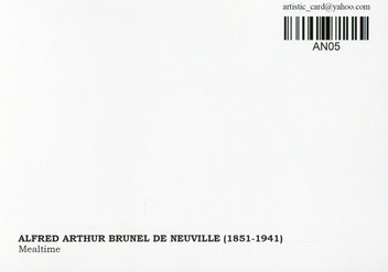 «Открытка Alfred-Arthur Brunel de Neuville — Mealtime (AN05)», бренда Artistic Card - фото №2 - миниатюра