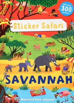 Бумажная книга «Sticker Safari: Savannah», автор Мэнди Арчер - фото №1 - миниатюра