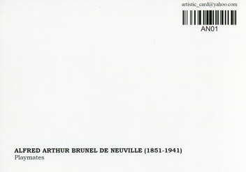 «Открытка Alfred-Arthur Brunel de Neuville — Playmates (AN01)», бренда Artistic Card - фото №2 - миниатюра