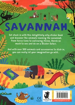 Бумажная книга «Sticker Safari: Savannah», автор Мэнди Арчер - фото №2 - миниатюра