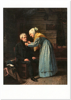  «Открытка Arvid Liljelund — Interior with Older Couple (ALI02)», бренда Artistic Card - фото №1 - миниатюра