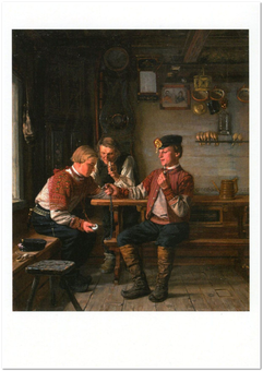 «Открытка Arvid Liljelund — Exchanging Clocks (ALI01)», бренда Artistic Card - фото №1 - миниатюра