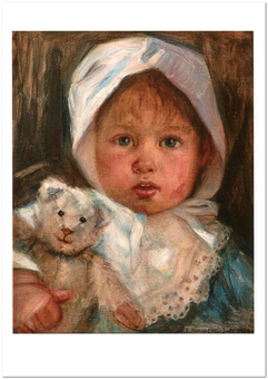«Открытка Astrid Kjellberg-Juel — Girl with Teddy Bear (AKJ01)», бренда Artistic Card - фото №1 - миниатюра