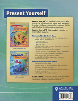 Паперова книга «Present Yourself 2. Viewpoints. Student's Book (+ CD)», автор Стивен Гершон - фото №2 - мініатюра