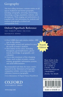 Паперова книга «Oxford Dictionary of Geography», автор Сьюзен Мейхью - фото №2 - мініатюра