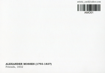 «Открытка Alexander Mosses — Friends (AMO01)», бренда Artistic Card - фото №2 - миниатюра