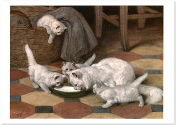  «Открытка Arthur Heyer — Family of Cats (AH02)», бренда Artistic Card - фото №1 - миниатюра