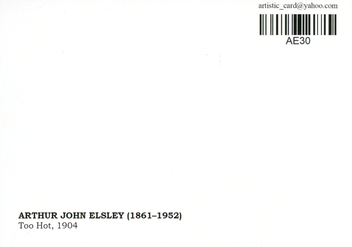  «Листівка Arthur John Elsley — Too Hot (AE30)», бренду Artistic Card - фото №2 - мініатюра