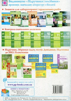 Бумажная книга «Біологія. Робочий зошит-посібник. 10 клас. Рівень стандарту, академічний рівень», автор Иван Барна - фото №2 - миниатюра