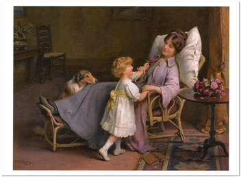  «Открытка Arthur John Elsley — Well on the Mend (AE29)», бренда Artistic Card - фото №1 - миниатюра