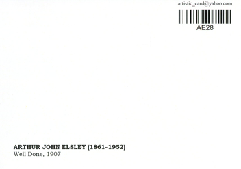  «Открытка Arthur John Elsley — Well Done (AE28)», бренда Artistic Card - фото №2 - миниатюра