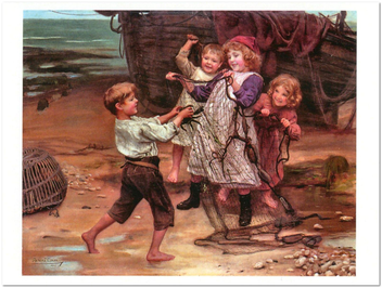 «Открытка Arthur John Elsley — The Day's Catch (AE27)», бренда Artistic Card - фото №1 - миниатюра