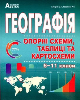Бумажная книга «Географія в опорних схемах, таблицях та картосхемах. 6-11 класи», автор Сергей Коберник - фото №1 - миниатюра